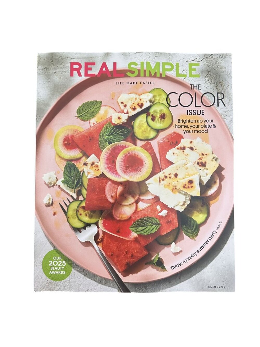 Real Simple Magazine Summer 2025 The Color Issue Throw A Pretty Summer Party